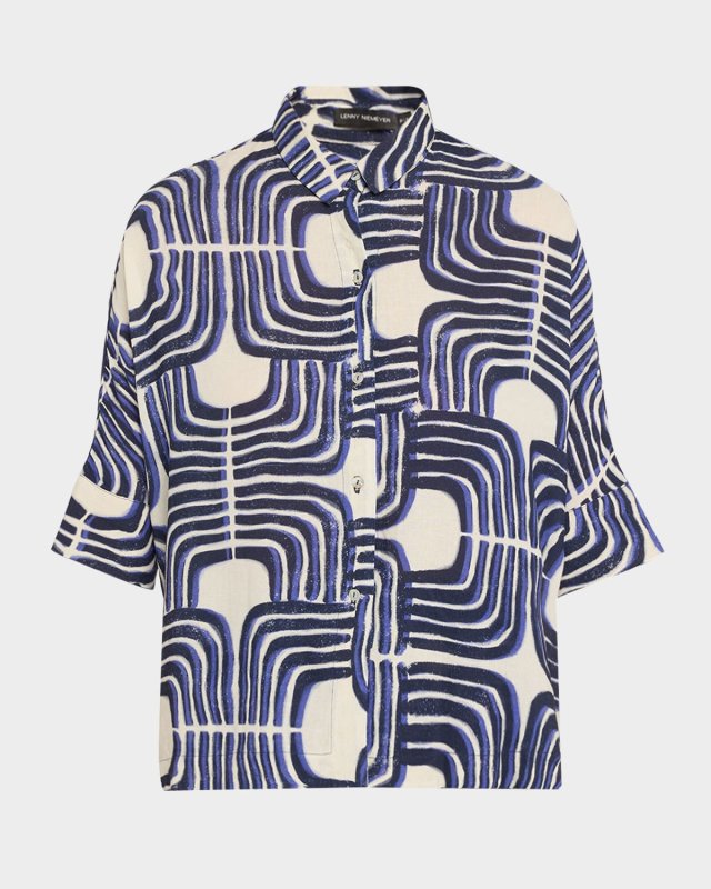 Paros Seamless Button-Front Shirt